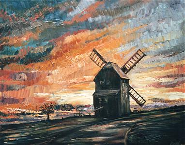 Kottmarsdorfer Windmühle am Abend Kottmarsdorfer Windmühle am Abend